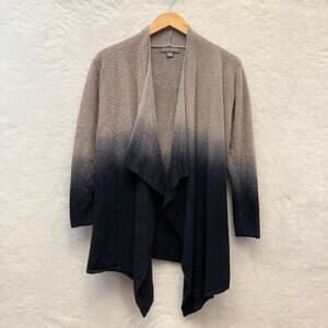 Barefoot Dreams Cozy Chic Lite Ombré Gray Navy Open Cardigan Duster Size S/M